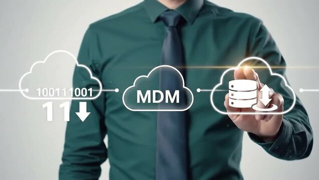 MDM or Master Data Management concept. Consistency, Accuracy, Integration, Governance, Standards, Reliability, Hierarchy, Accessibility, Compliance. Master Data Information