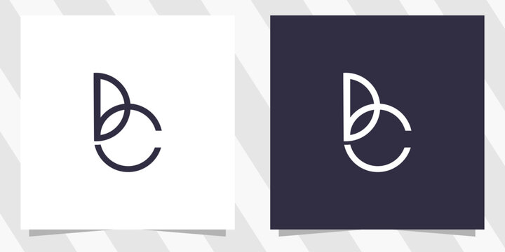 letter dc cd logo design vector