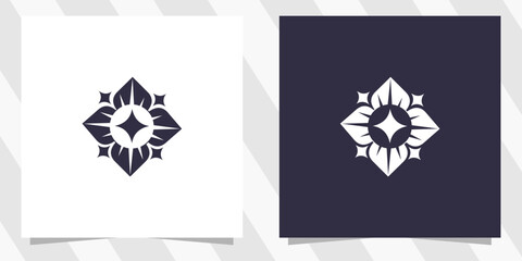 Rose flower logo design