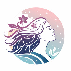 Cute girls take care of face skin at spa and at home. Multi ethnic women apply cosmetic cream and do face massage and treatment. Flat vector illustration set isolated on white background.