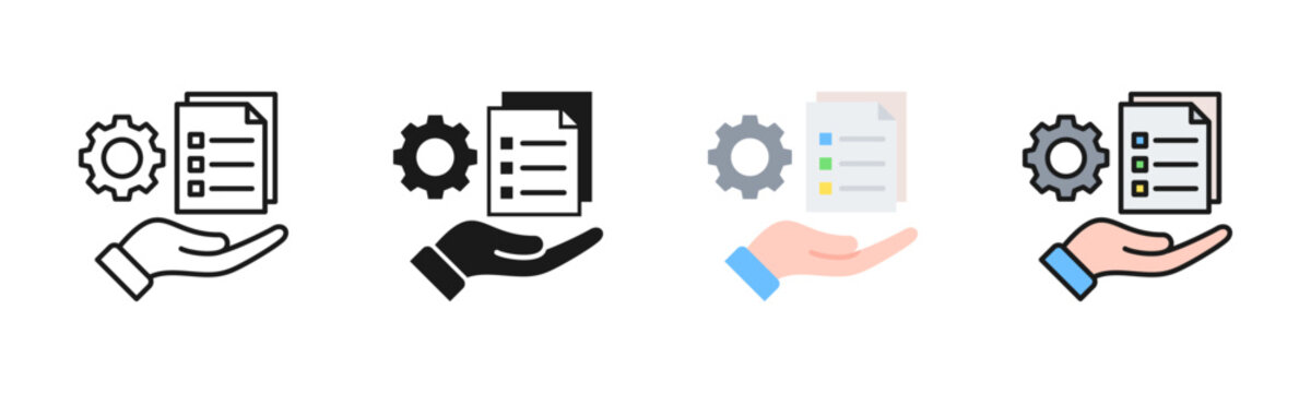 Request Fulfillment Icon Pack In Multiple Styles