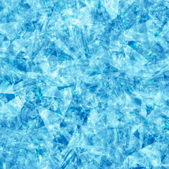 Blue Crushed Ice Crystal Texture Background.