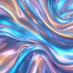 Smooth flowing iridescent liquid metal texture