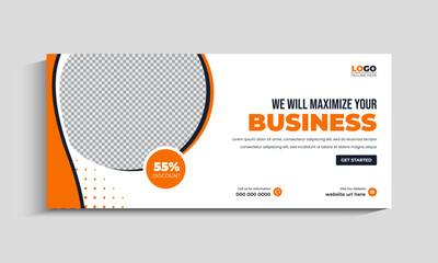 Business Marketing Agency Facebook Cover Template