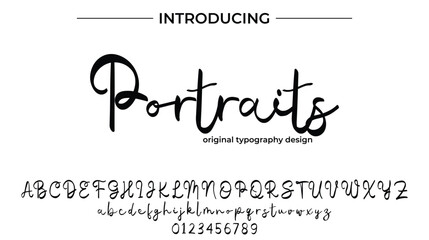 Portraits - Elegant Script Font for Smooth Handwritten Design and Creative Typography