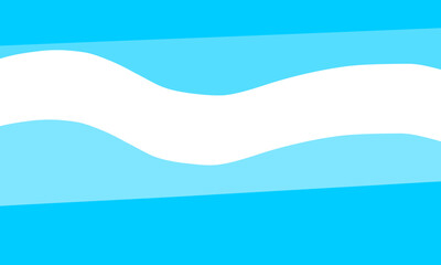 Abstract Wavy Background with Flowing White and Light Blue Stripes, Graphic Design Template, Modern Geometric Pattern, Water or Sky Concept