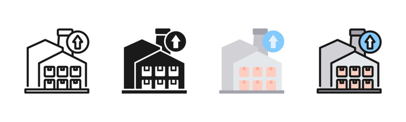 Industrial Revolution Icon Pack In Multiple Styles