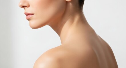 Woman Profile Portrait Beautiful Skin, Natural Beauty, Skincare