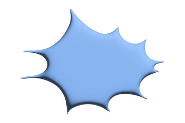 3d speech bubble Blank empty message box Textbox frame for banners, price tags, stickers, design