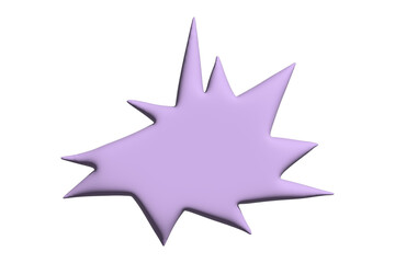 3d speech bubble Blank empty message box Textbox frame for banners, price tags, stickers, design