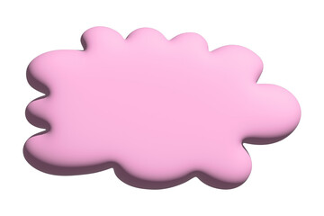 3d speech bubble Blank empty message box Textbox frame for banners, price tags, stickers, design