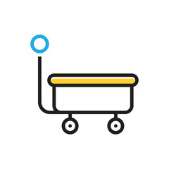 Multi color icon for wagon