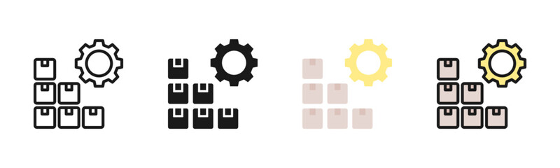 Mass Production Icon Pack In Multiple Styles