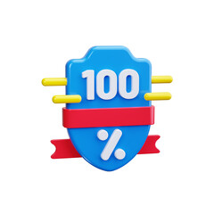 satisfaction guaranteed 3d render icons