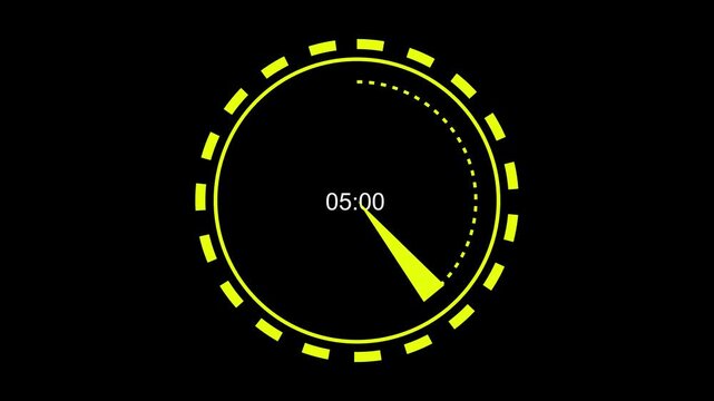 Digital yellow clock showing 02:29 with circular progress circle representing time, countdown, and monitoring. Yellow Digital Timer Displaying 02:29 with Circular Progress Indicator clock.