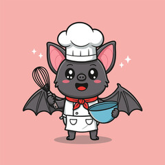 A fun, cute cartoon cow illustration with a pink heart for a happy farm animal character design and funny milk vector