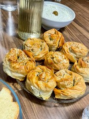 homemade spinach spanakopita 