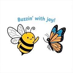 Bee and Butterfly Friends