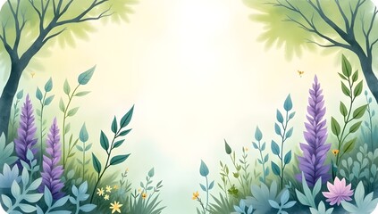 abstract floral background with copy space