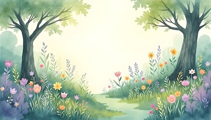 spring background with flowers