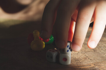 Board Game Kit. Vintage style game. Land conquest strategy..