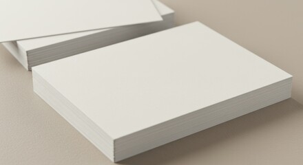 Fototapeta premium Stack of Blank White Paper Sheets.