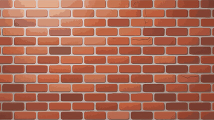 Fototapeta premium Vector art of a seamless pattern of red brick wall texture for backgrounds