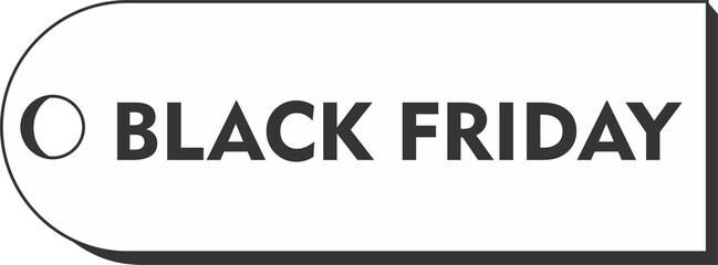 Black Friday shopping element  icon  white 