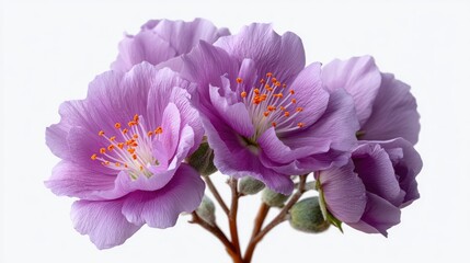 pink flower isolated on white