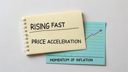 Rising Fast Price Acceleration and Momentum of Inflation in Contemporary Economic Analysis Visual Representation
