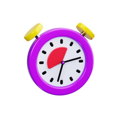 stopwatch 3d render icons