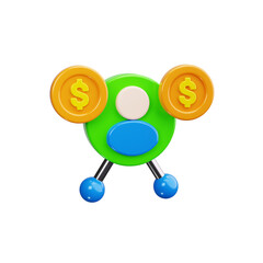 Affiliate Marketing 3d render icons