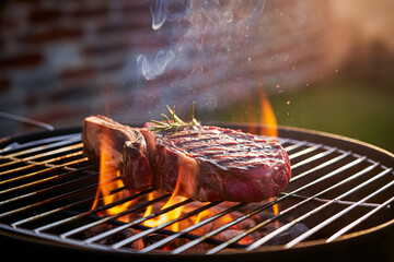 grilled meat on the grill