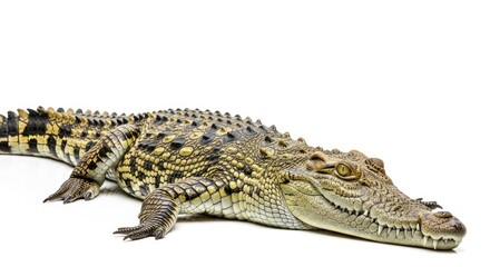 Fototapeta premium crocodile isolated on white background