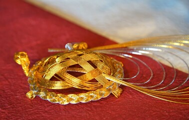 Mizuhiki, a decorative cord attached to gifts for Japanese celebrations