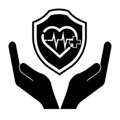 Insurance icons, for web, app, and symbol. Insurance Vector, illustration, logo.