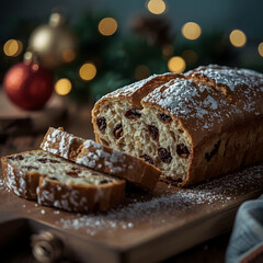 christmas cake with nuts