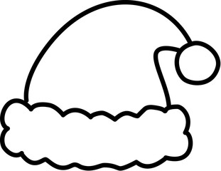 Cute Santa Claus Hat Vector Illustration