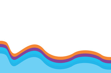 Wavy geometric coral background with colors. Vector design layout for banners, presentations, flyers, textile, wrapping paper, stationery. 