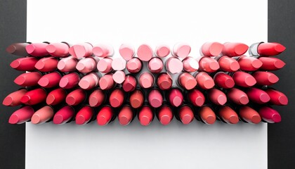 大量の口紅の写真