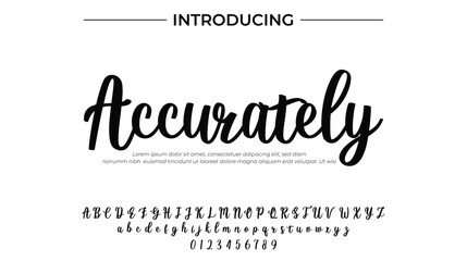 Accurately - Elegant Script Font for Smooth Handwritten Design and Creative Typography