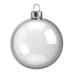 Obraz premium Round, white ornament with silver cap on a black background