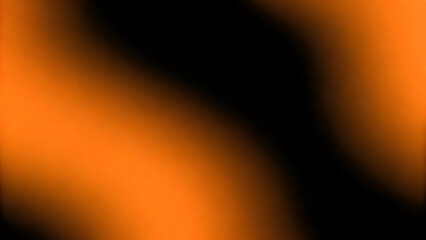 Dynamic Abstract Orange and Black Gradient Background with Grainy Texture and Light Leak