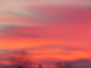 Fototapeta premium sunset in the city