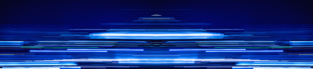 blue light trails timeline cover