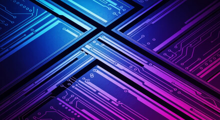 Abstract background in high-tech style with artificial lighting.