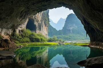 A mysterious limestone tunnel leading to an undiscovered world