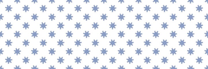 Blue snowflake pattern background. Snowflake pattern background. Snowflake seamless pattern. Seamless patterns with snowflakes for winter and Christmas themes.