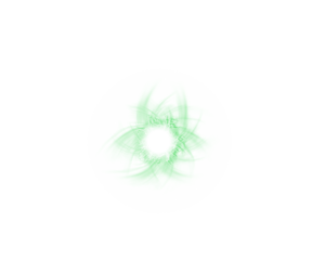 Green glowing energy spiral with electric light and swirling plasma effect on white. Abstract fantasy vortex for sci-fi themes and digital motion design. Perfect for overlays, magic effects,