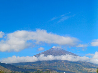 Blanket of Clouds Above the Hills Under a Clear Sky